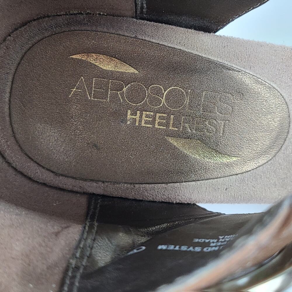 Aerosoles Soundsystem nude peep toe wedge shooties,, 7.5M - Picture 7 of 11
